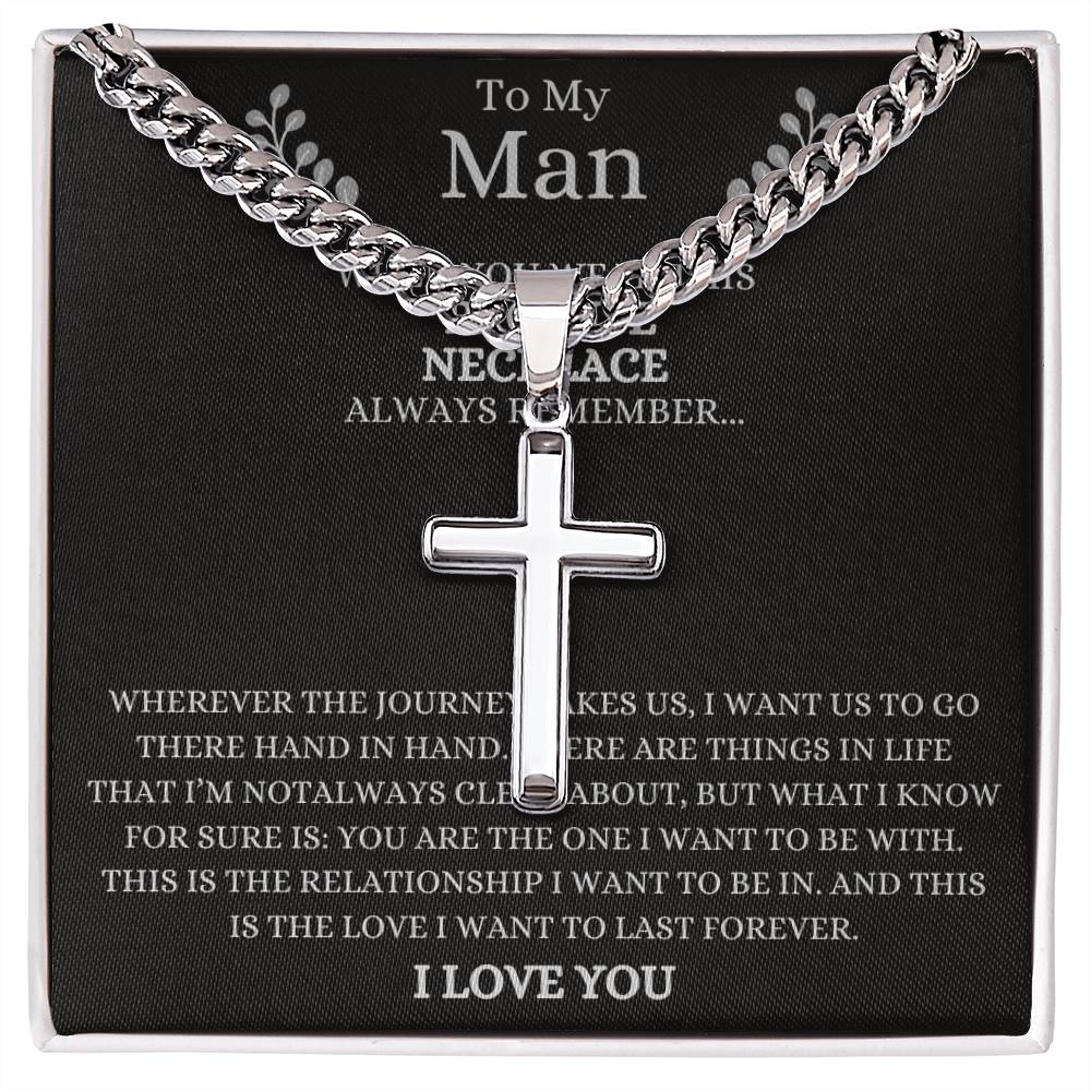 To My Man When you wear this Promise Necklace