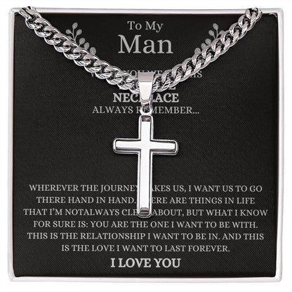 To My Man When you wear this Promise Necklace