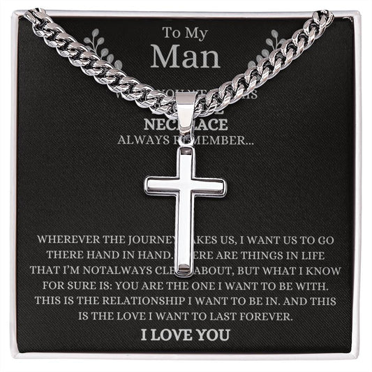 To My Man When you wear this Promise Necklace