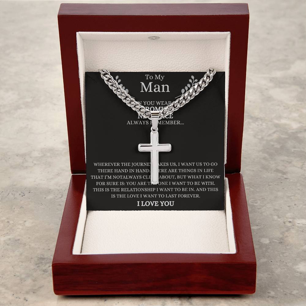 To My Man When you wear this Promise Necklace