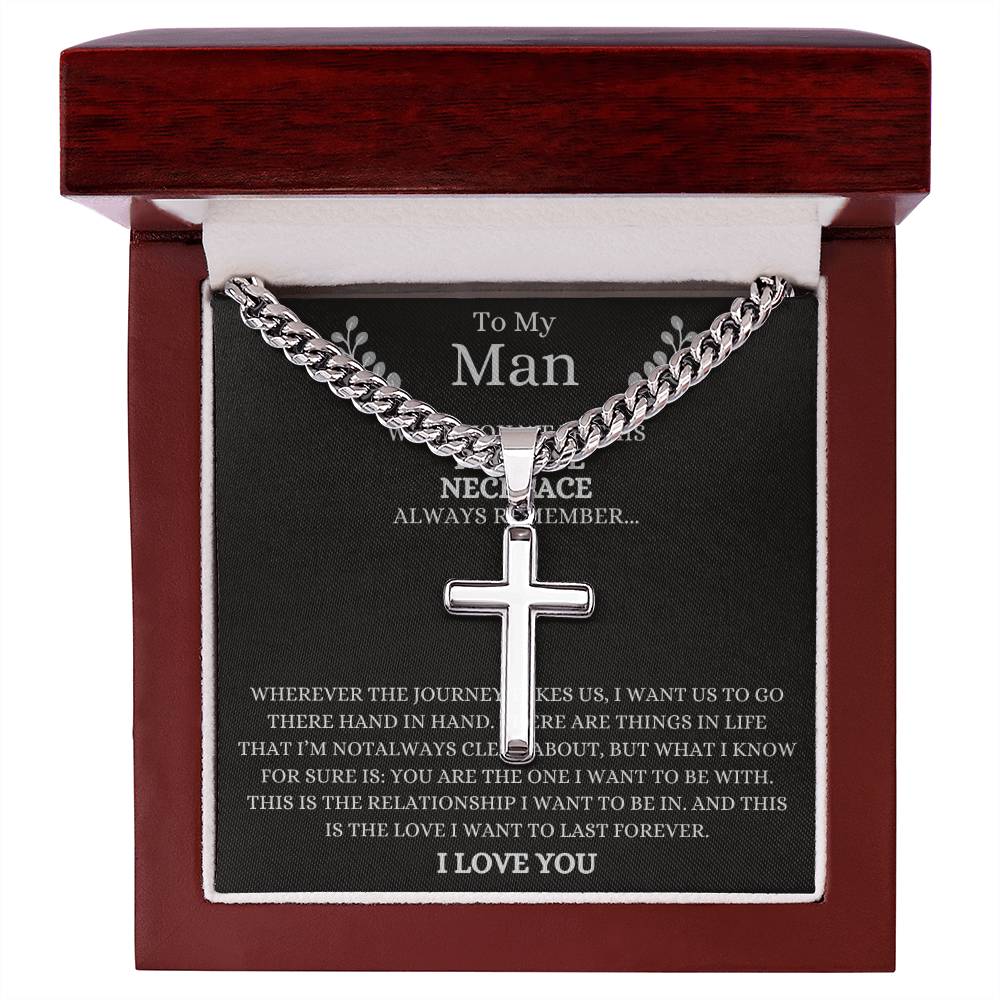 To My Man When you wear this Promise Necklace